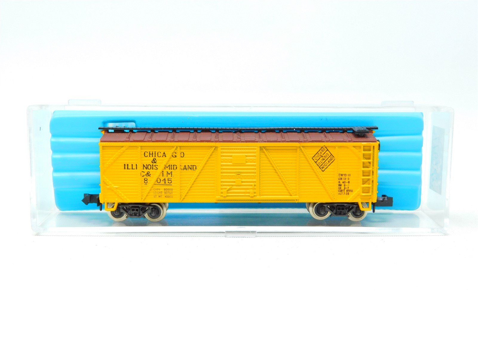 N Scale Atlas 2365 C&IM Chicago & Illinois Midland Wood Box Car #8045