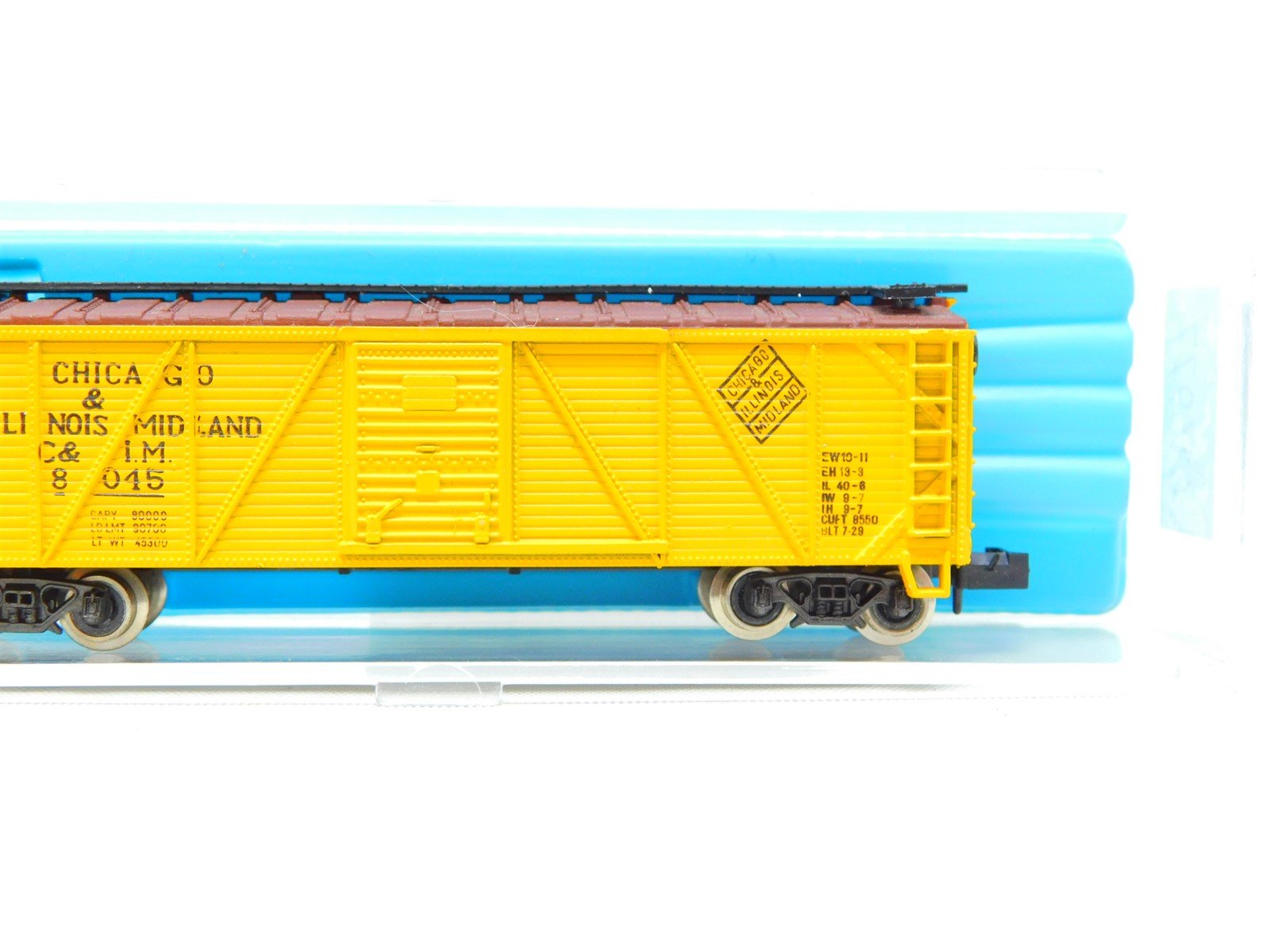 N Scale Atlas 2365 C&IM Chicago & Illinois Midland Wood Box Car #8045