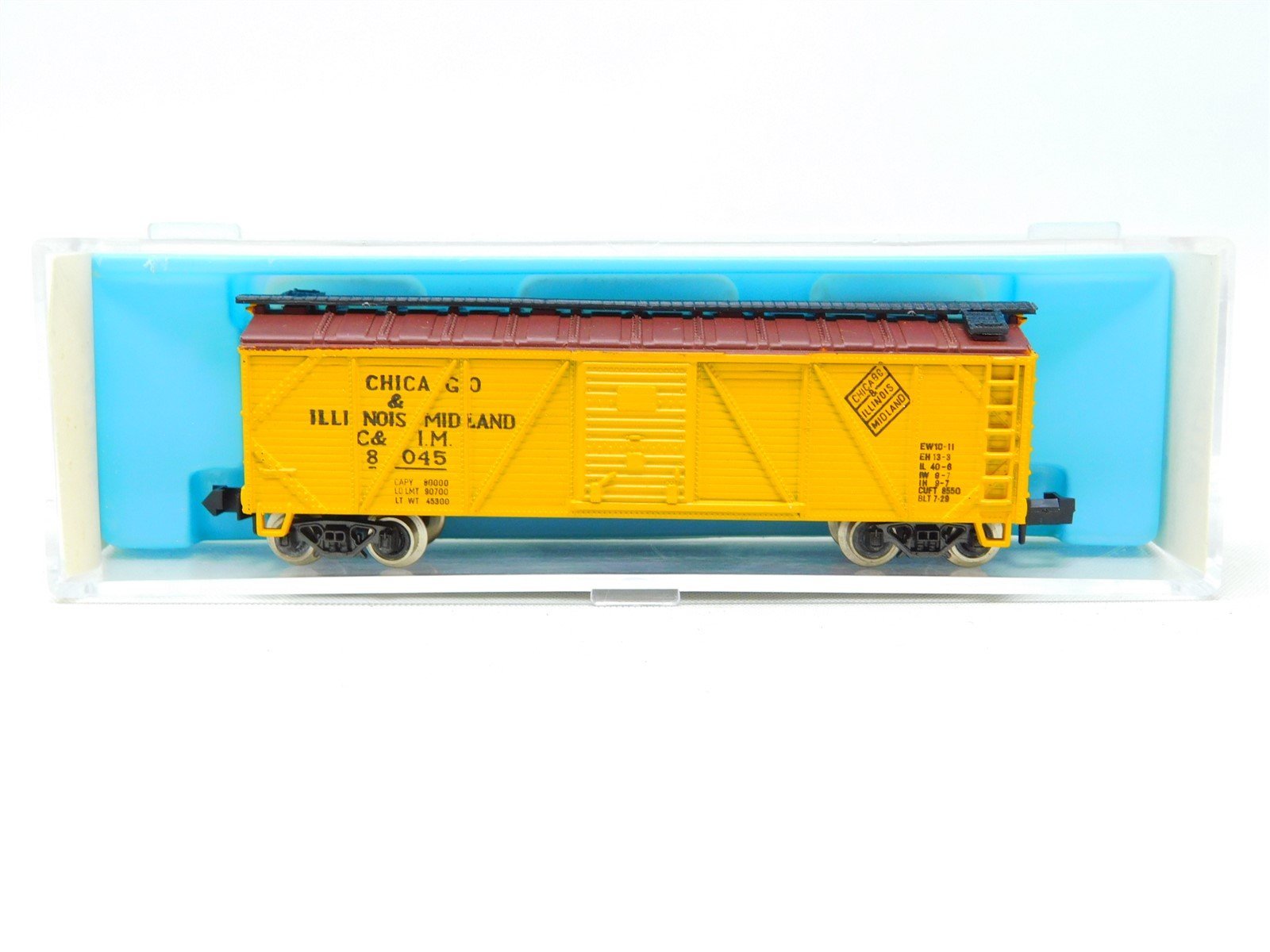 N Scale Atlas 2365 C&IM Chicago & Illinois Midland Wood Box Car #8045