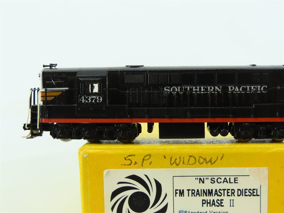 N Sunset Models/KMT BRASS SP &quot;Black Widow&quot; FM Trainmaster Diesel #4379 - Custom