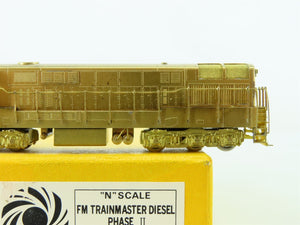 N Sunset Models/KMT BRASS Undecorated FM Trainmaster Ph. 2 Diesel Locomotive