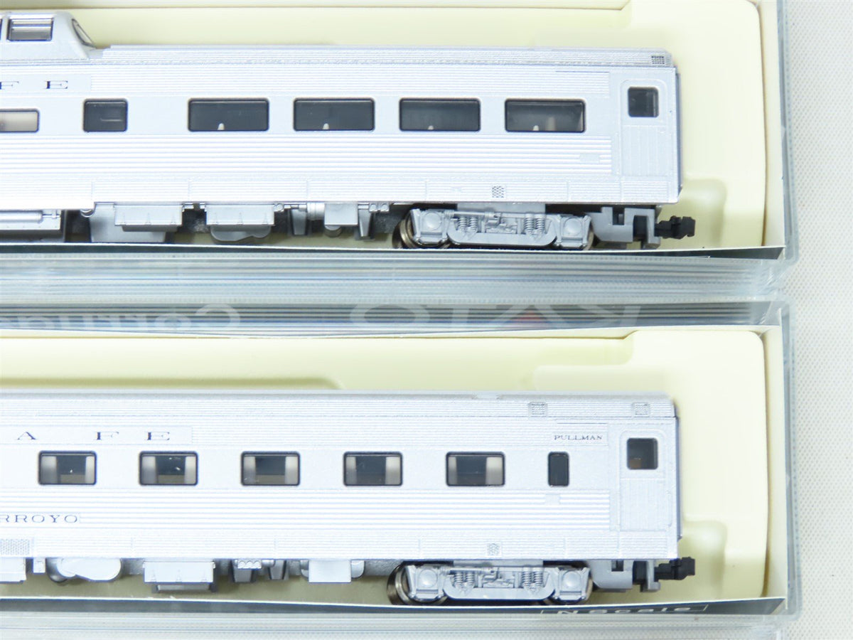 N Scale Kato #106-1604 ATSF Santa Fe Corrugated Passenger 4-Car Set B-2