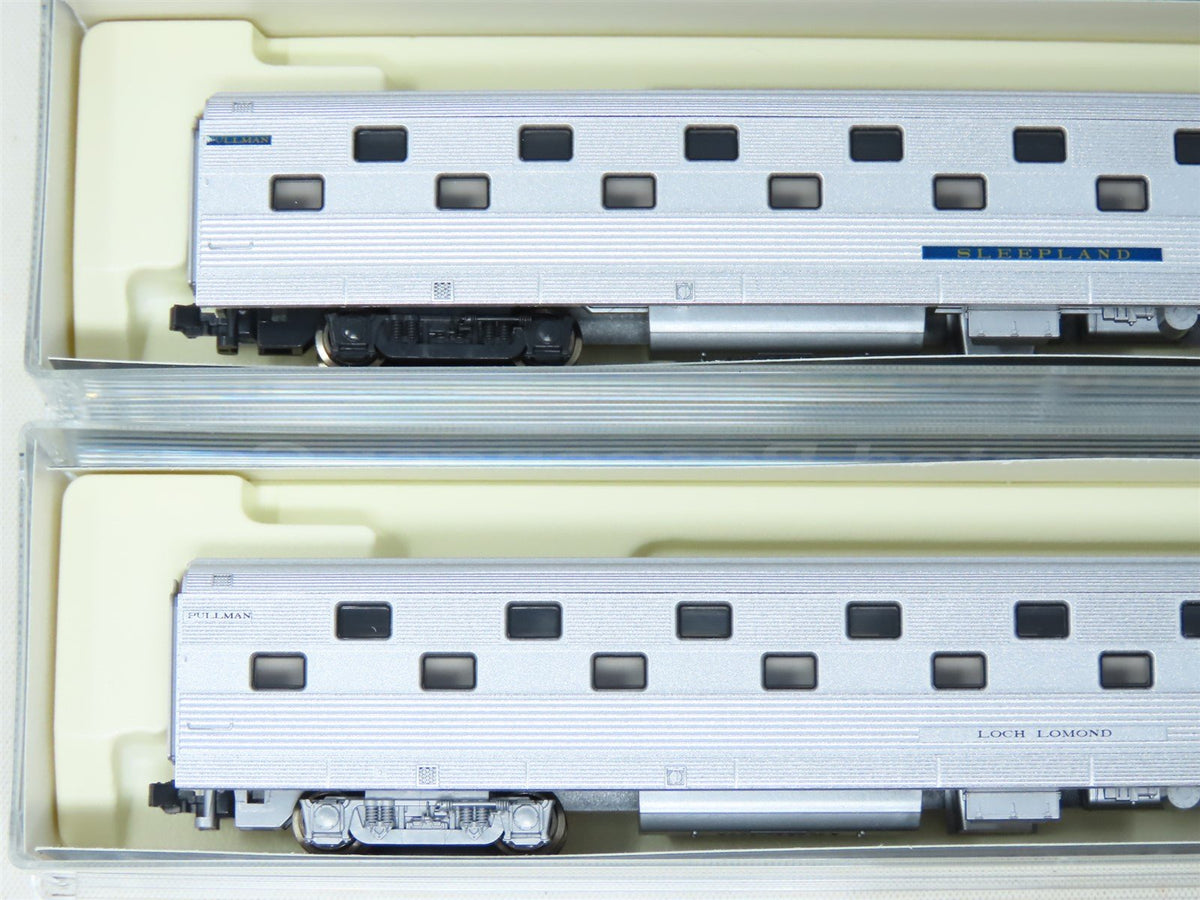 N Scale Kato #106-1901 NP. MP, B&amp;O Slumbercoaches Passenger 4-Car Set E-1