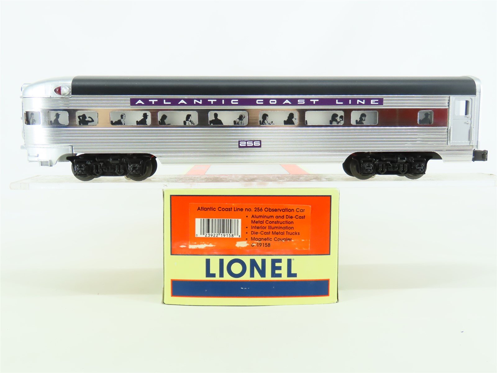 O Gauge 3-Rail Lionel 6-19158 ACL Atlantic Coast Line Observation Passenger #256