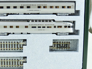N Scale Kato #106-055 CB&Q, D&RGW, WP California Zephyr 11-Car Passenger Set