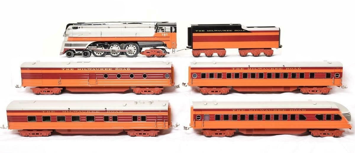 Standard Gauge Lionel 6-13004 MILW "Hiawatha" 4-6-4 Steam Passenger Train Set
