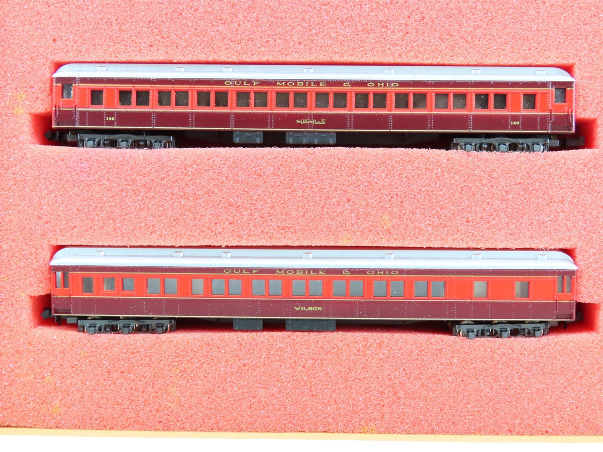 N Scale Con-Cor GM&amp;O Alton Limited REBEL 4-6-2 Steam w/ 6 Passenger Car Set