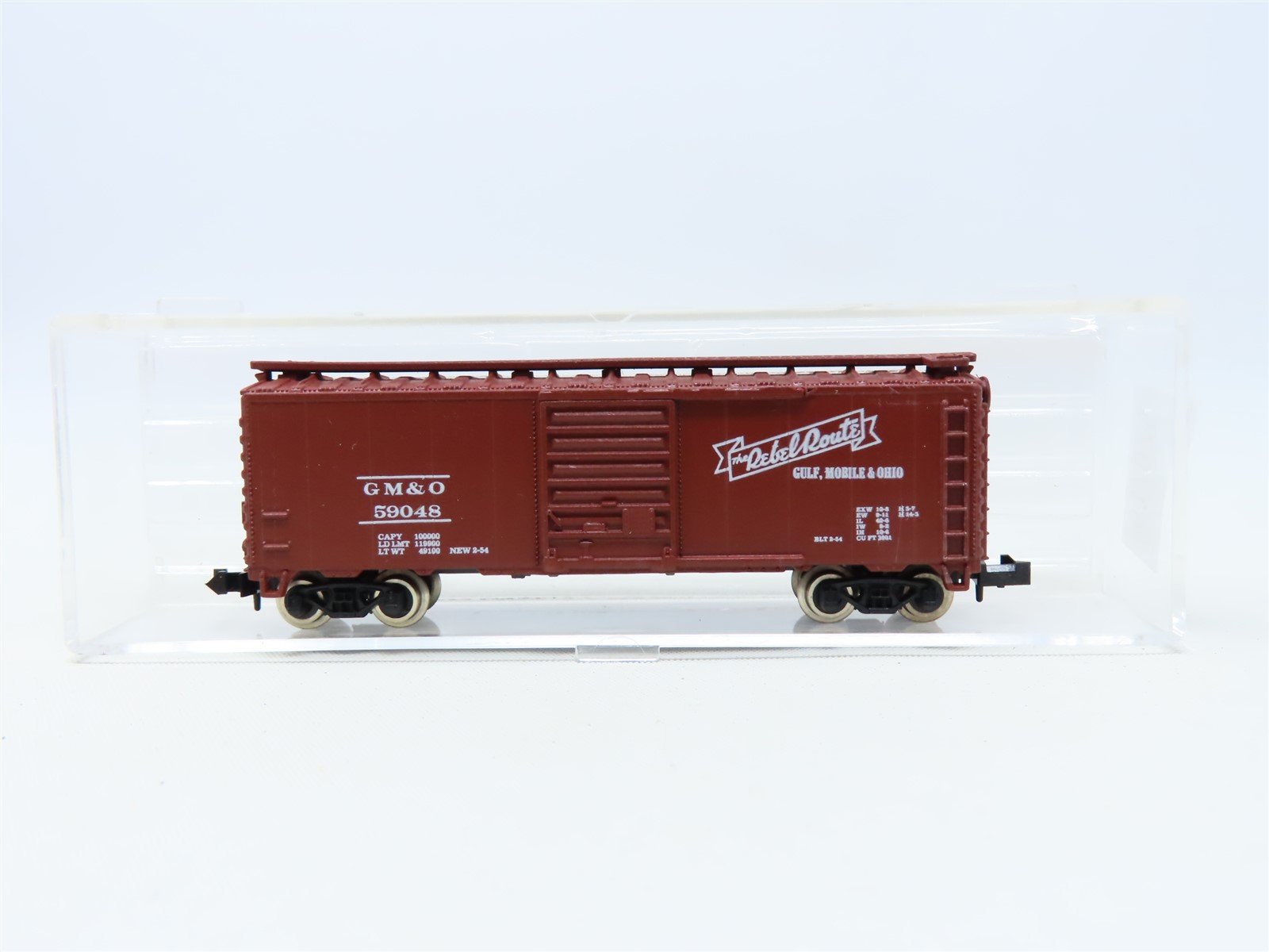 N Scale Atlas GM&O Gulf Mobile & Ohio 40' Single Door Box Car #59048