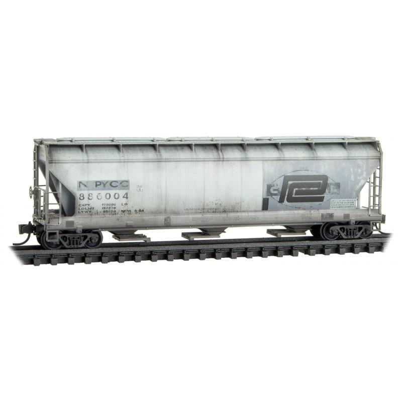 N Scale Micro-Trains MTL 98305061 Conrail/ex-PC 3-Bay Hopper Set 2-Pk Weathered