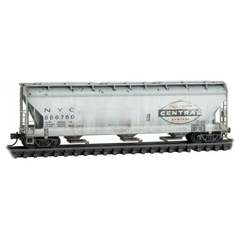 N Scale Micro-Trains MTL 98305061 Conrail/ex-PC 3-Bay Hopper Set 2-Pk Weathered