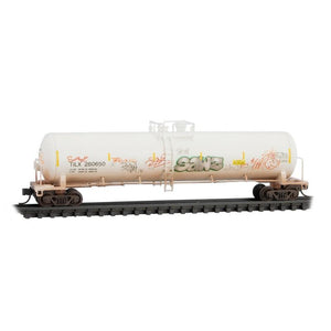 N Scale Micro-Trains MTL 98305059 TILX 56' Tank Car Set 3-Pk Weathered Graffiti