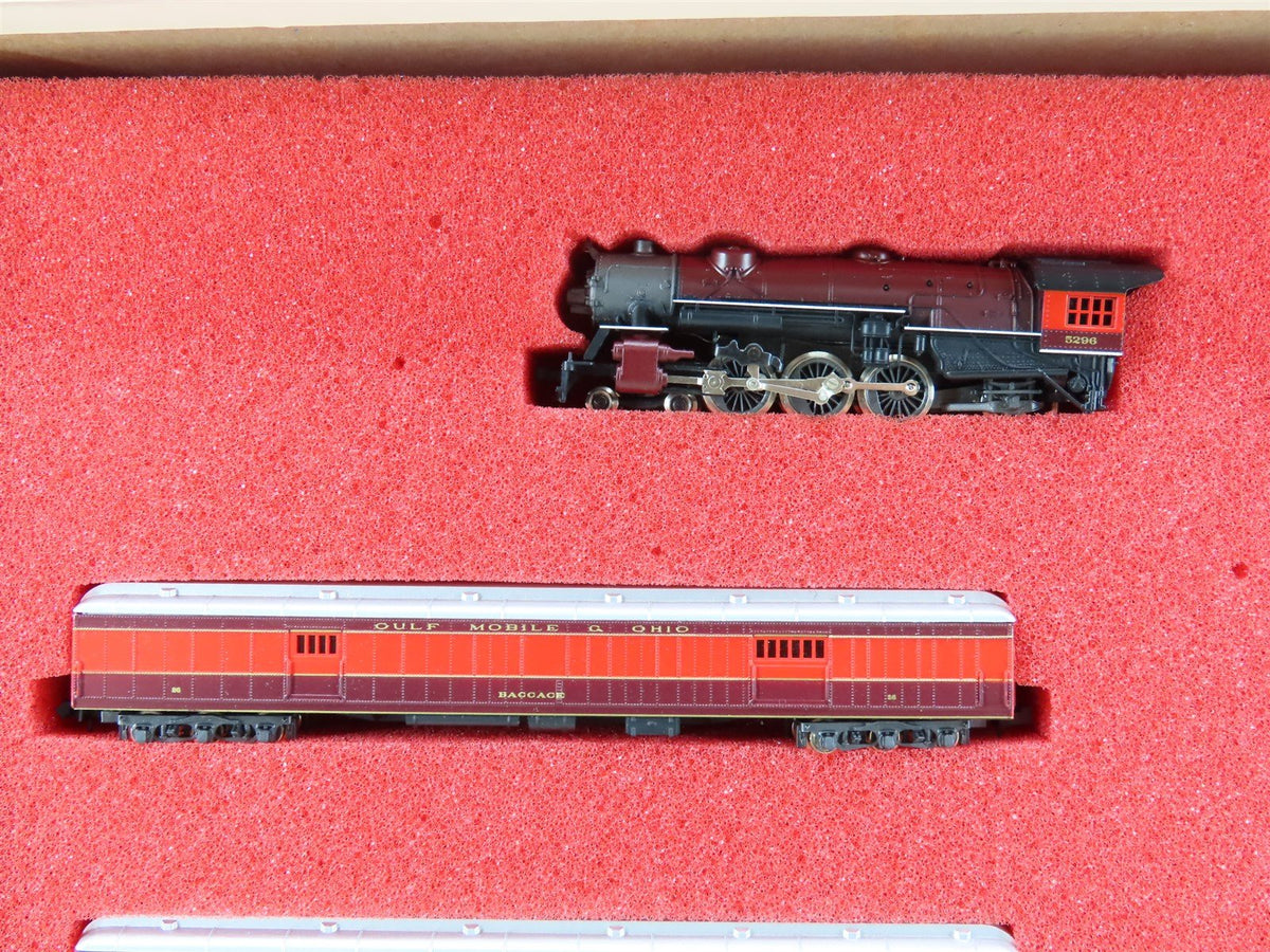 N Scale Con-Cor 0001-004306 GM&amp;O Alton Limited 4-6-2 Steam + 6 Passenger Car Set