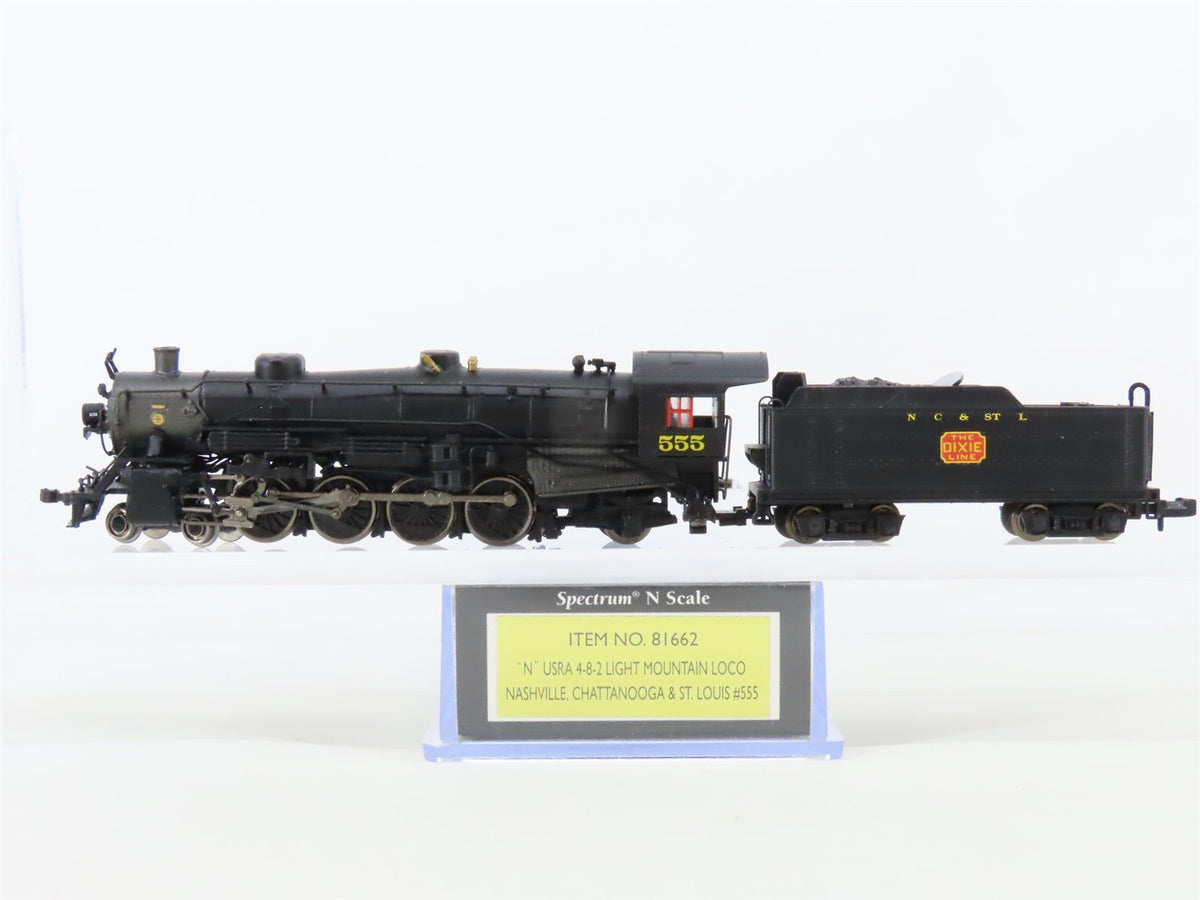 N Bachmann Spectrum 81662 NC&amp;StL &quot;Dixie Line&quot; 4-8-2 Light Mountain Steam #555