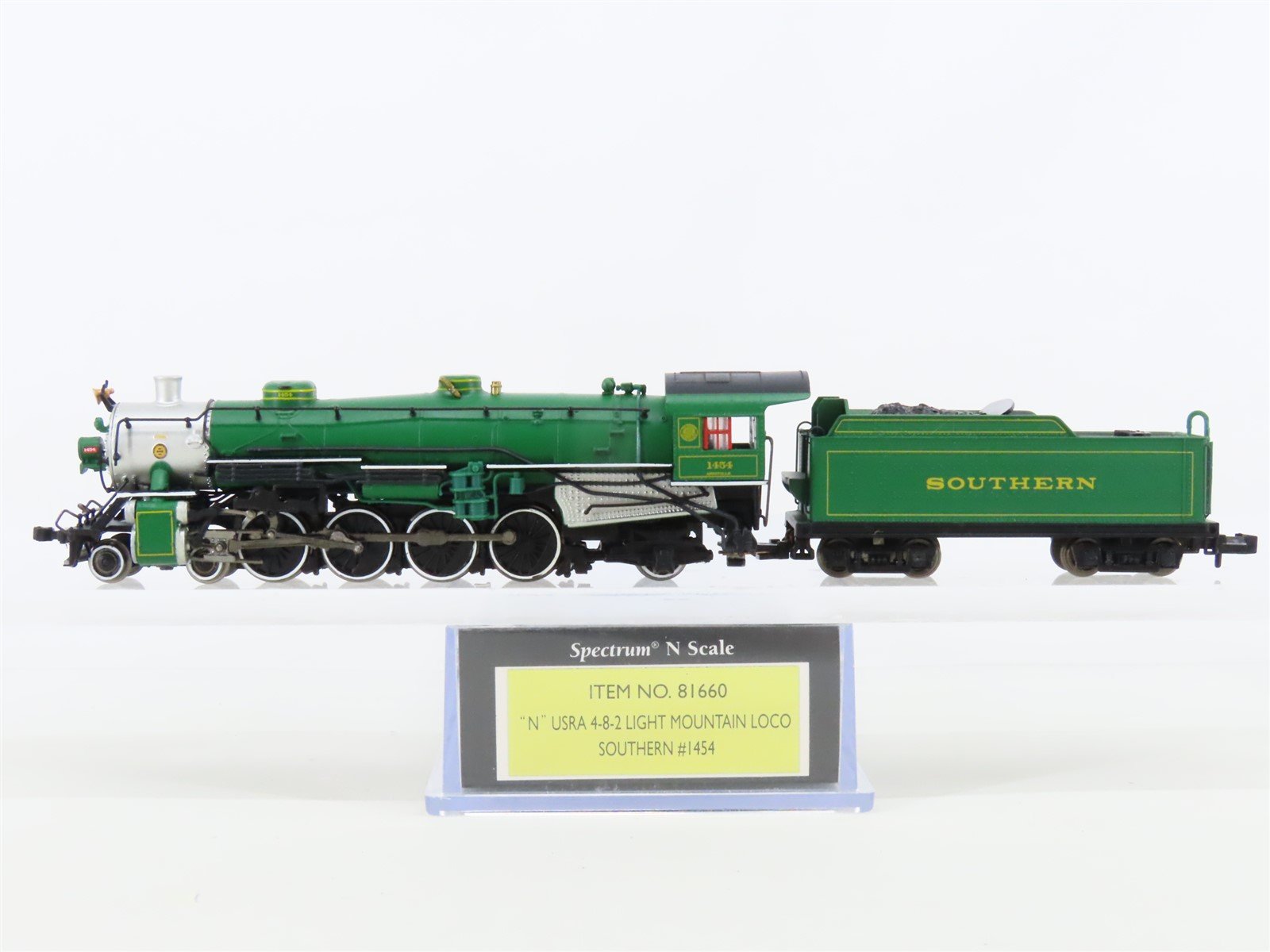 N Scale Bachmann Spectrum 81660 SOU Southern 4-8-2 Light Mountain Steam #1454