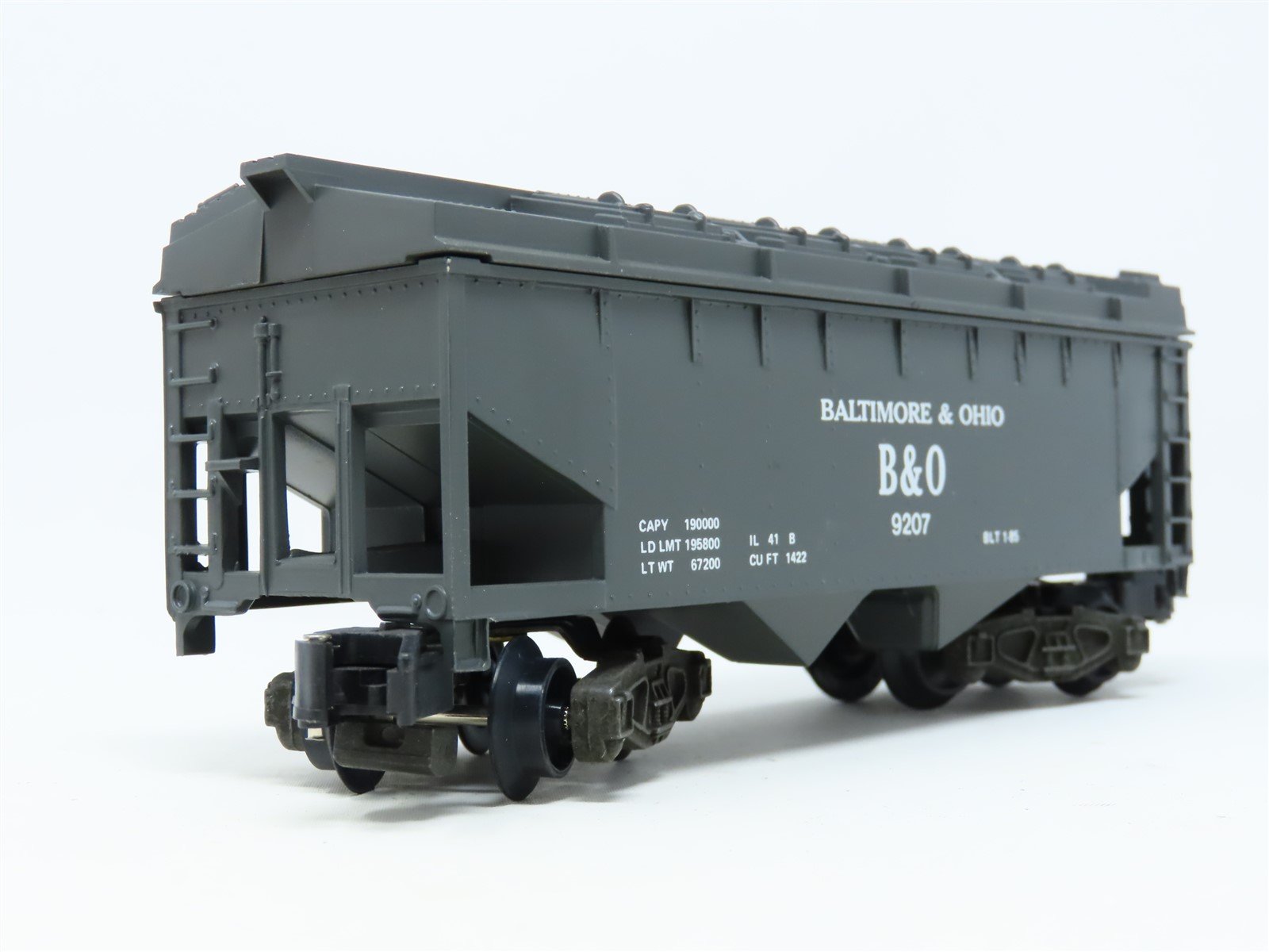 S Scale American Flyer 6-9207 B&O Baltimore & Ohio 2-Bay Covered Hopper #9207