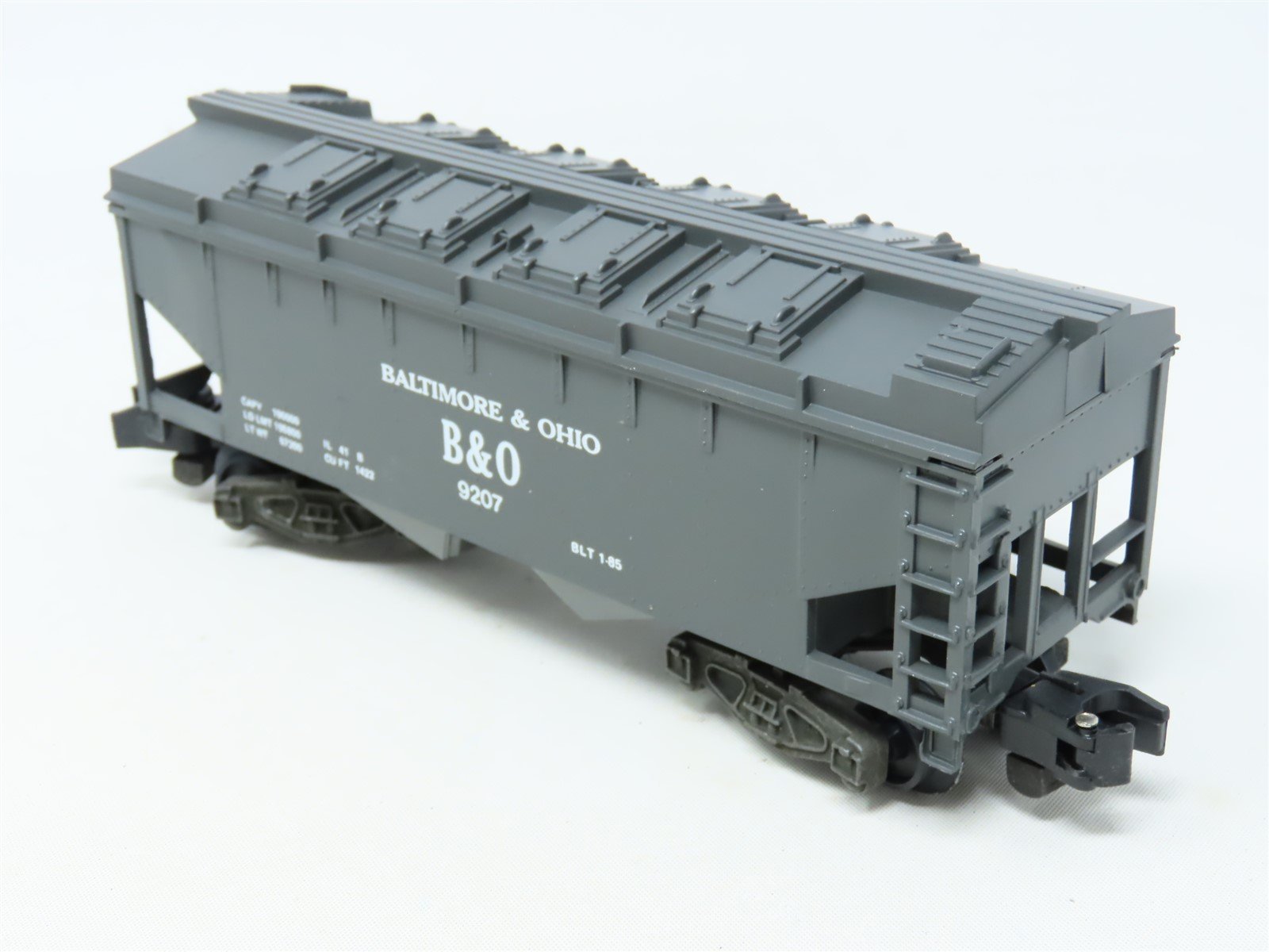 S Scale American Flyer 6-9207 B&O Baltimore & Ohio 2-Bay Covered Hopper #9207