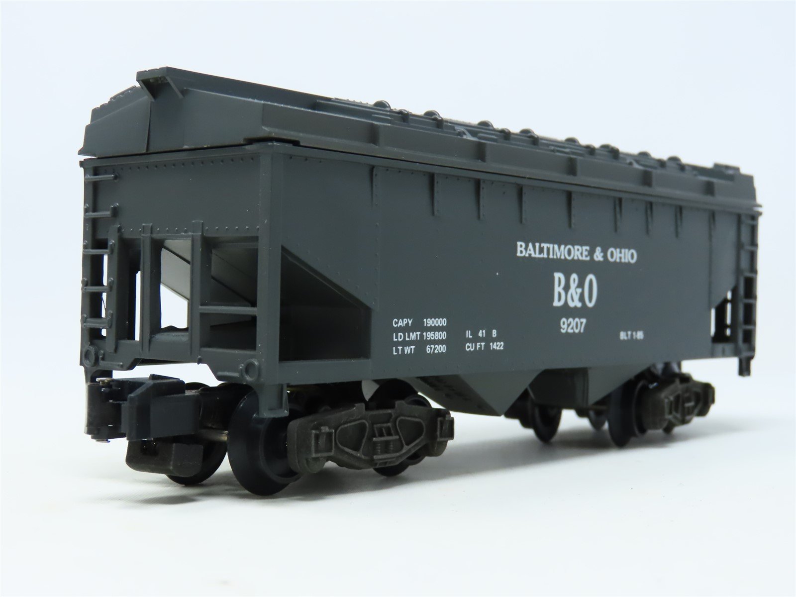 S Scale American Flyer 6-9207 B&O Baltimore & Ohio 2-Bay Covered Hopper #9207