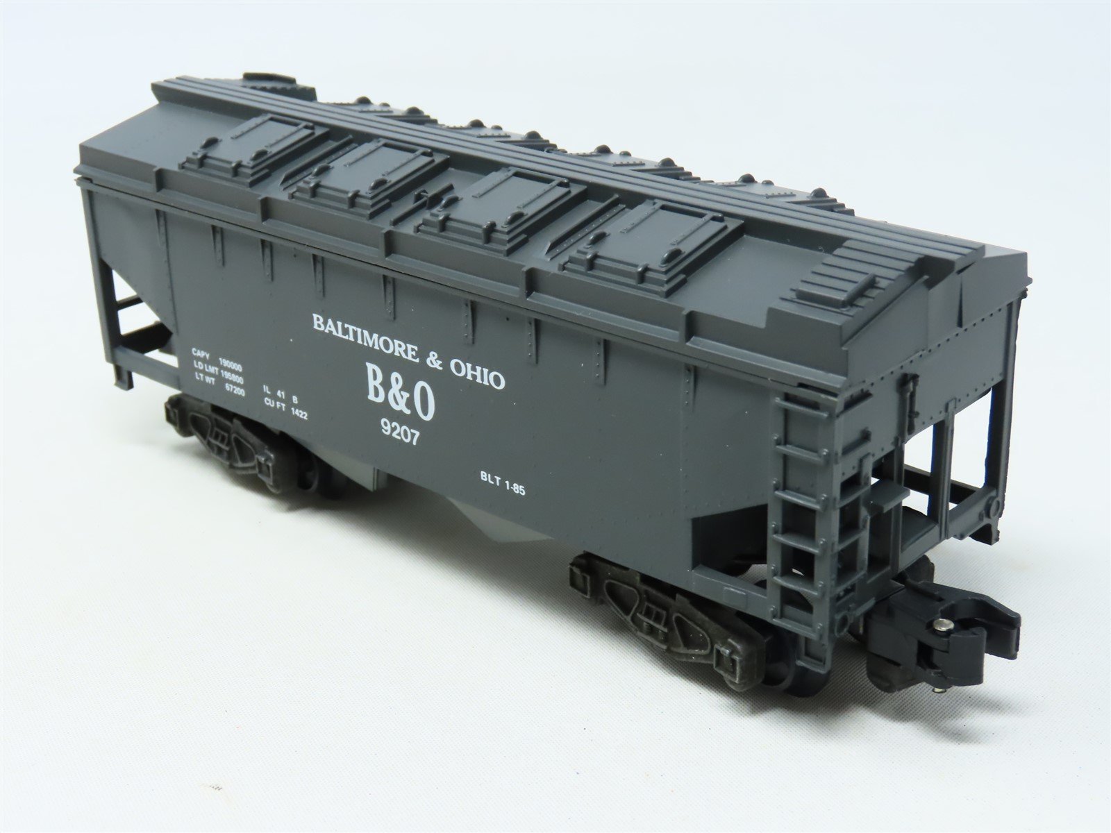 S Scale American Flyer 6-9207 B&O Baltimore & Ohio 2-Bay Covered Hopper #9207