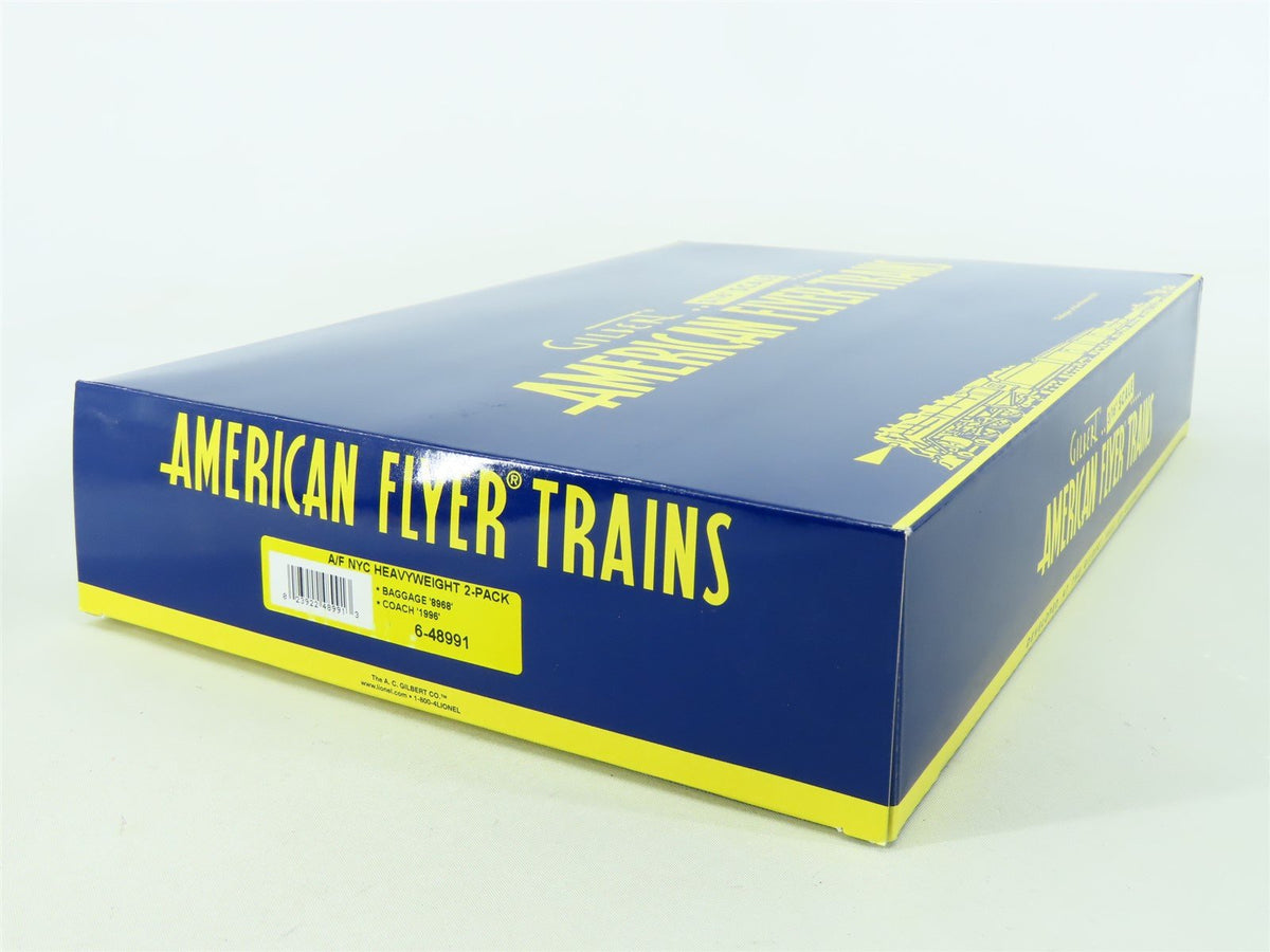 S Scale Lionel American Flyer 6-48991 NYC Heavyweight Passenger Cars 2-Pack