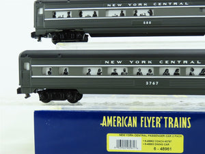 S Scale Lionel American Flyer 6-48961 NYC New York Central Passenger Cars 2-Pack