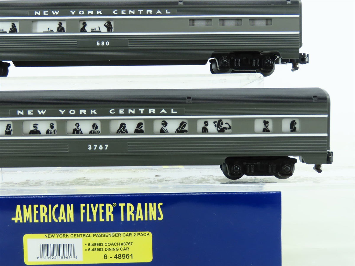 S Scale Lionel American Flyer 6-48961 NYC New York Central Passenger Cars 2-Pack