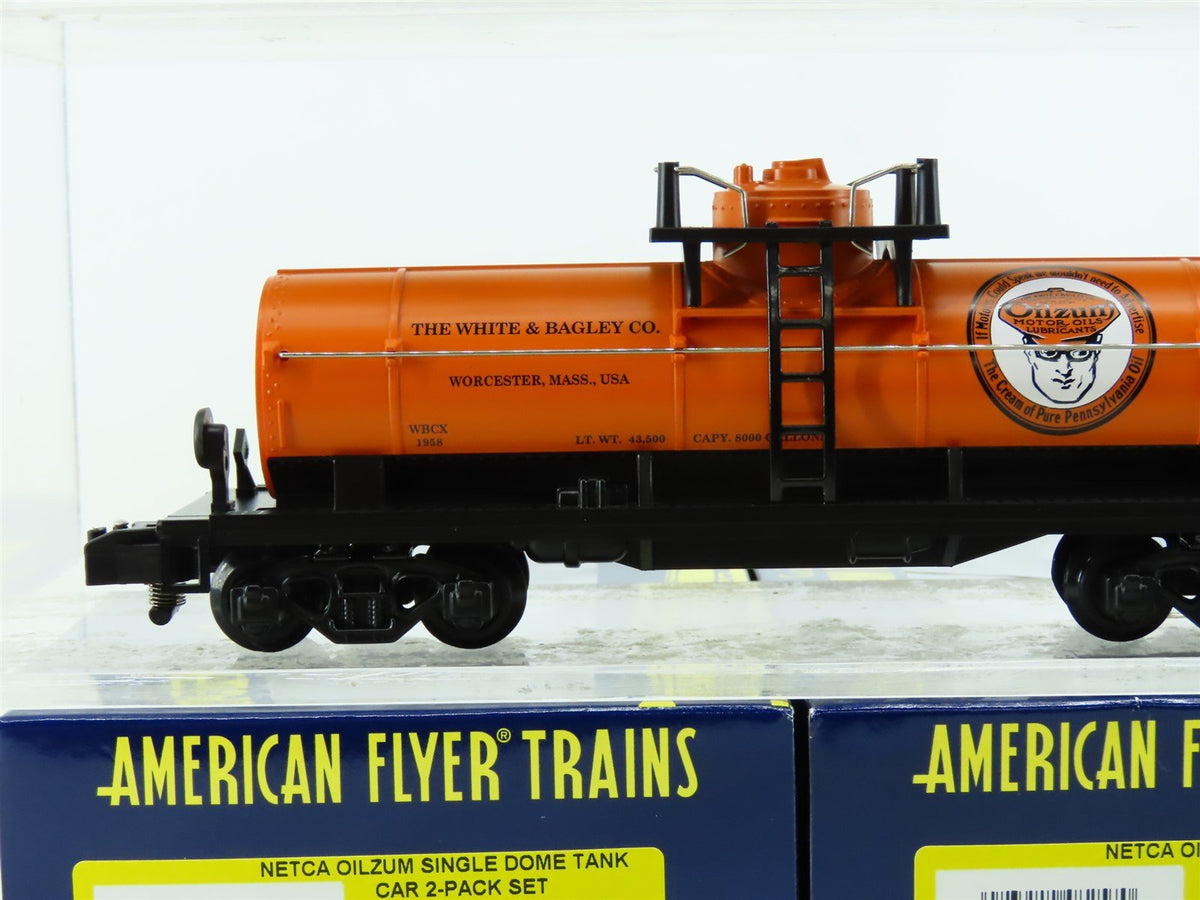 S Lionel American Flyer 6-48257 WBCX NETCA Oilzum Single Dome Tank Cars 2-Pack