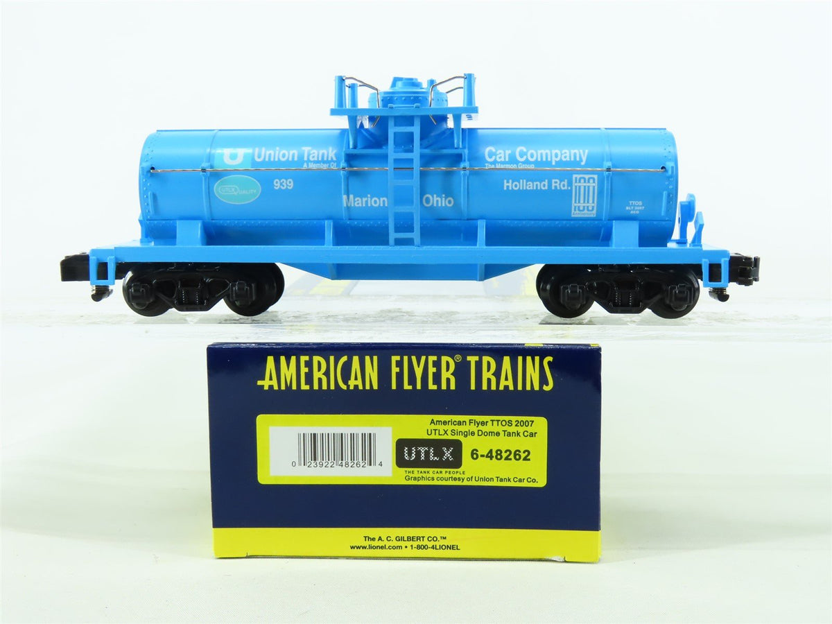 S Scale Lionel American Flyer 6-48262 UTLX Union Single Dome Tank Car #939