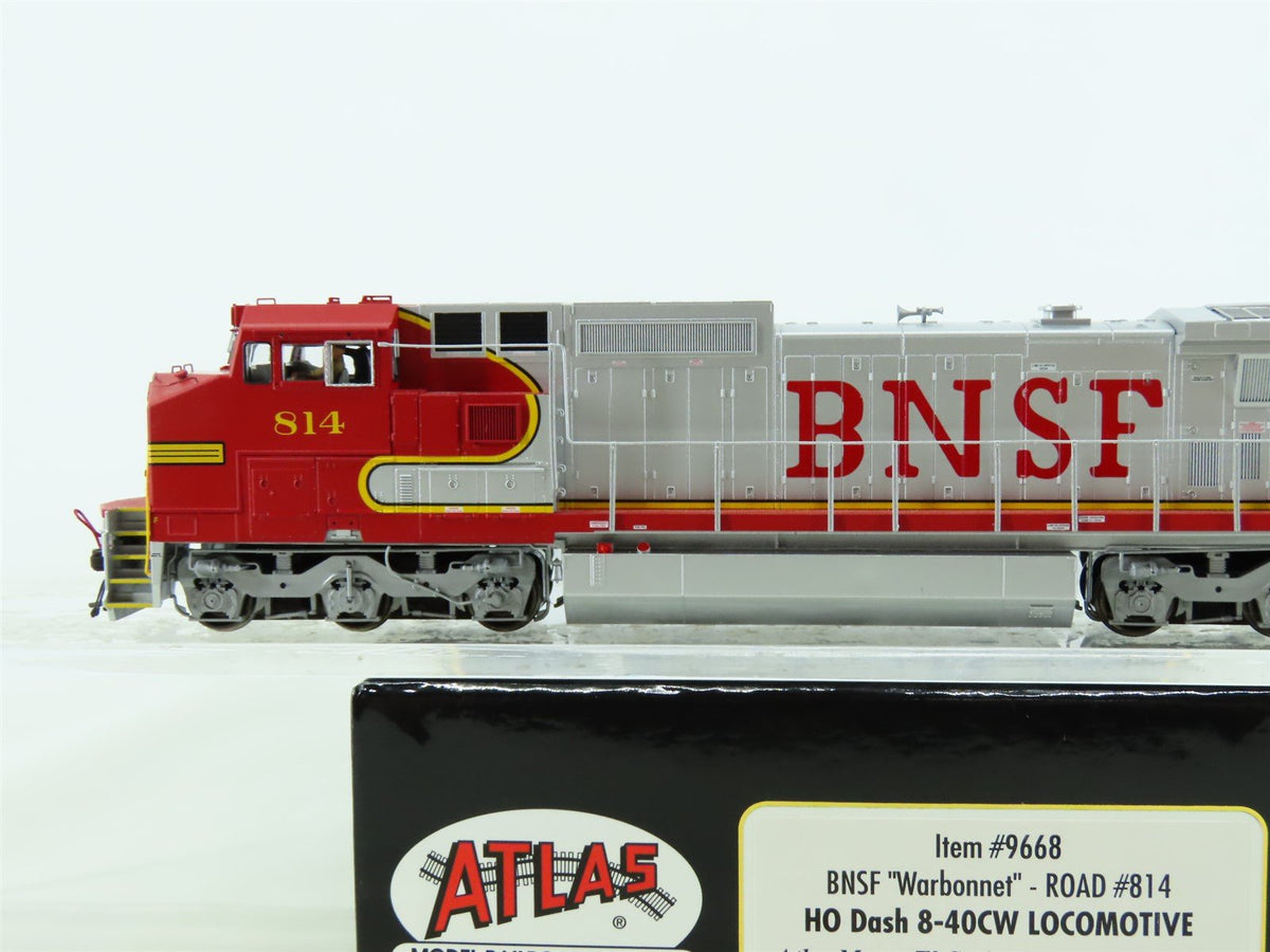 HO Atlas Master Gold 9668 BNSF &quot;Warbonnet&quot; Dash 8-40CW Diesel #814 w/DCC &amp; Sound