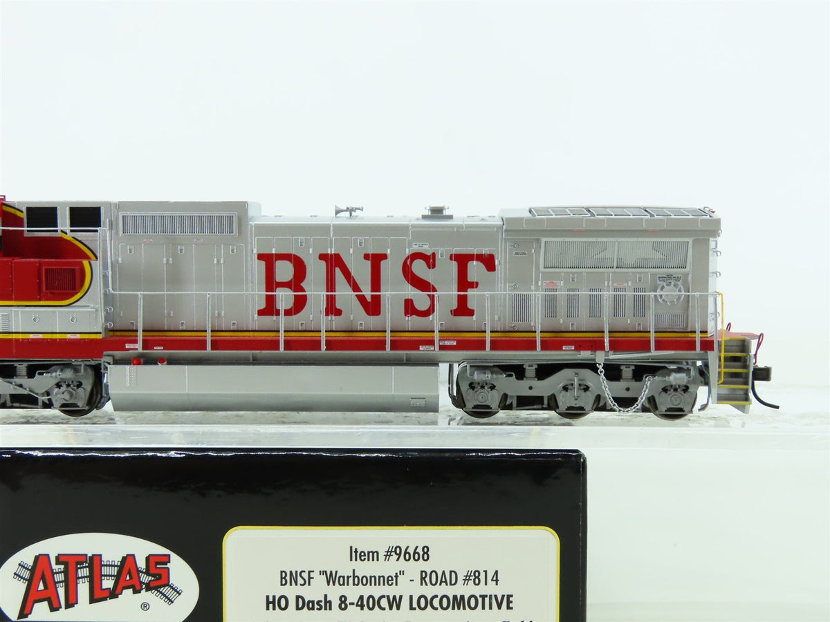 HO Atlas Master Gold 9668 BNSF &quot;Warbonnet&quot; Dash 8-40CW Diesel #814 w/DCC &amp; Sound