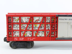 O Gauge 3-Rail Lionel Poultry Dispatch Stock Car #6434 w/Lighting