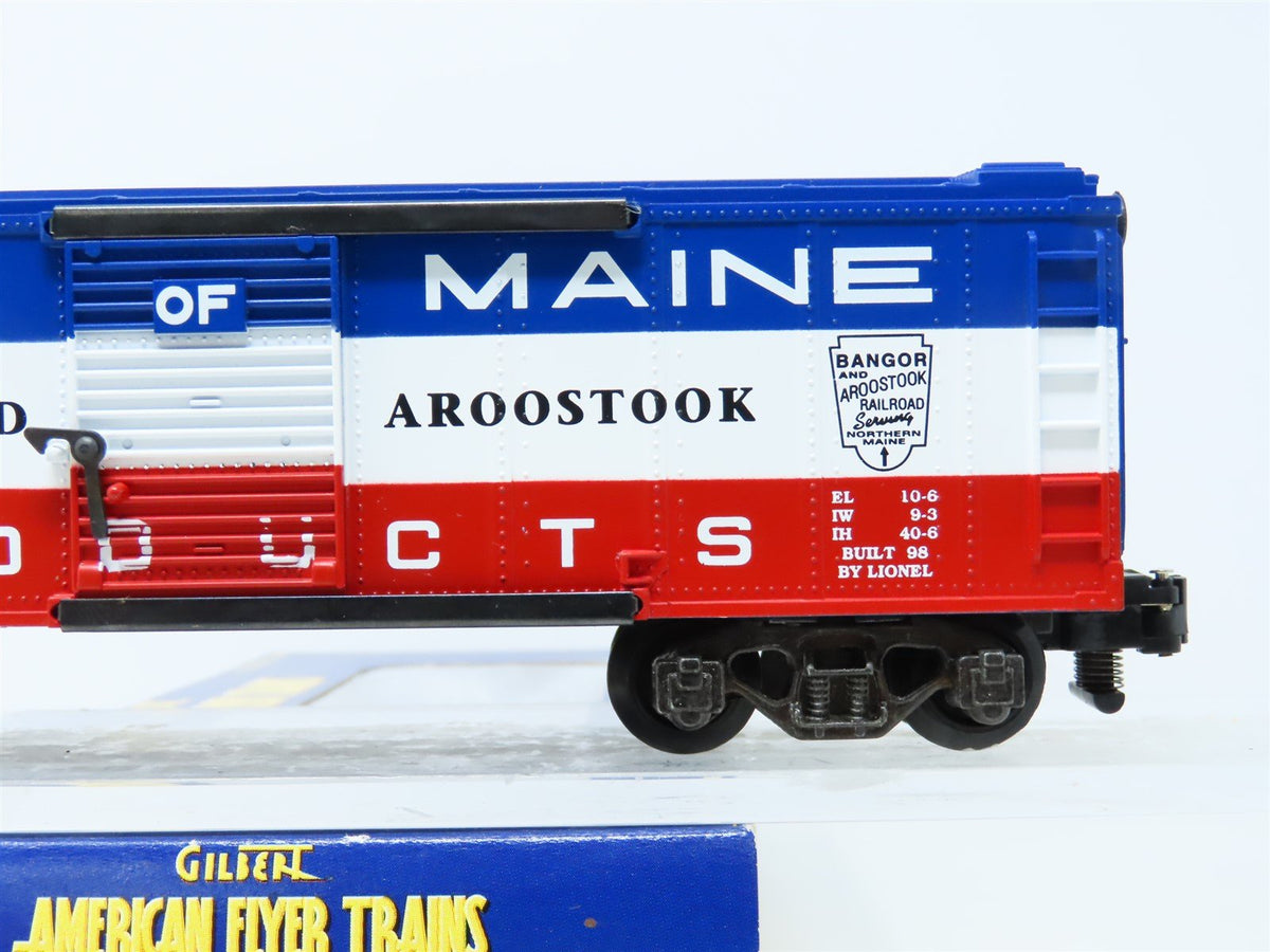 S Scale American Flyer 6-48333 BAR Bangor &amp; Aroostook Single Door Box Car #982