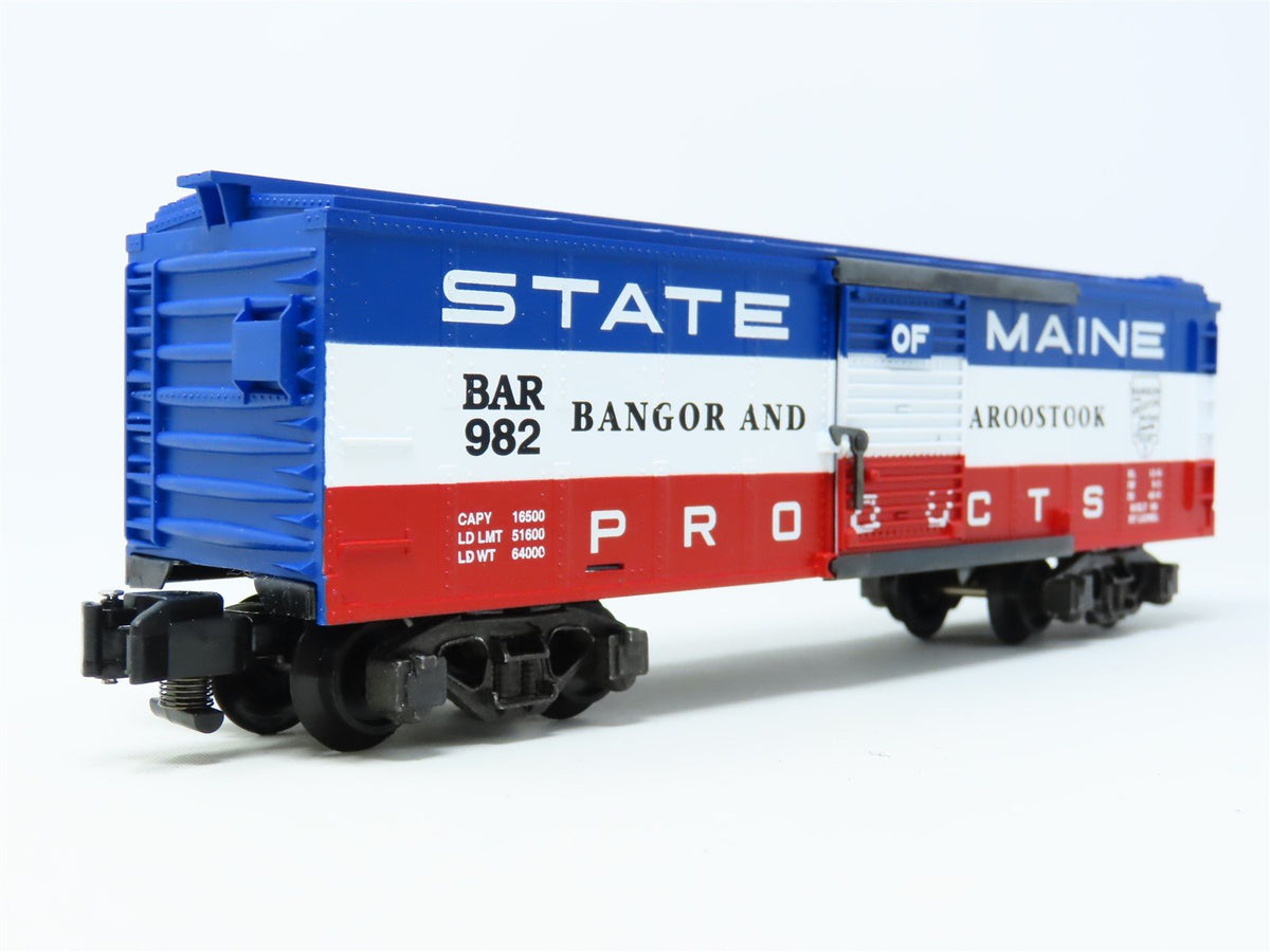 S Scale American Flyer 6-48333 BAR Bangor &amp; Aroostook Single Door Box Car #982