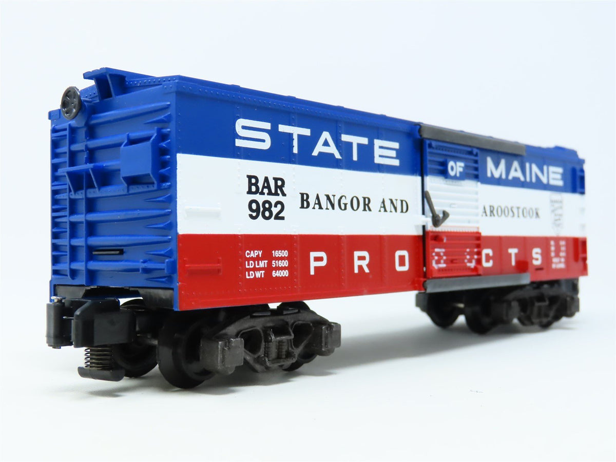 S Scale American Flyer 6-48333 BAR Bangor &amp; Aroostook Single Door Box Car #982