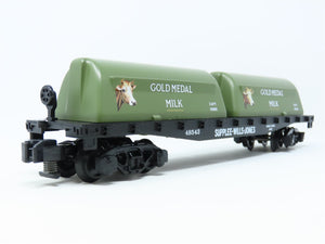 S American Flyer 6-48543 Supplee-Willis-Jones Flat Car #48543 w/ Milk Containers