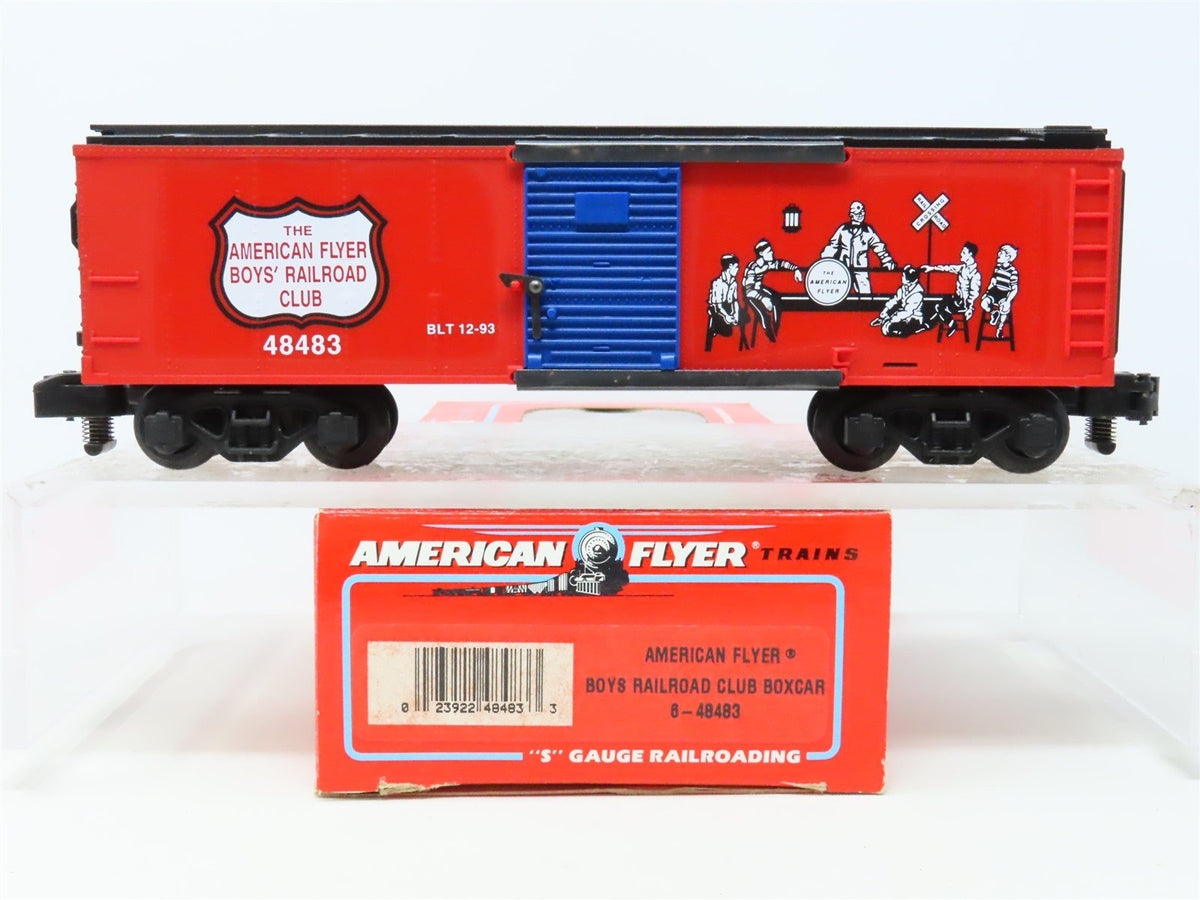 S Scale American Flyer 6-48483 Boys Railroad Club Boxcar #48483