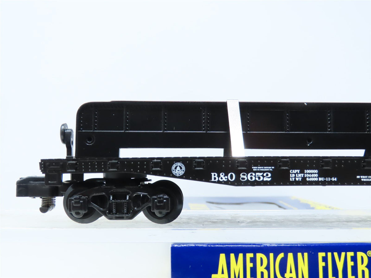 S Scale American Flyer 6-48540 B&amp;O Baltimore &amp; Ohio Flat Car #8652 w/ Girder