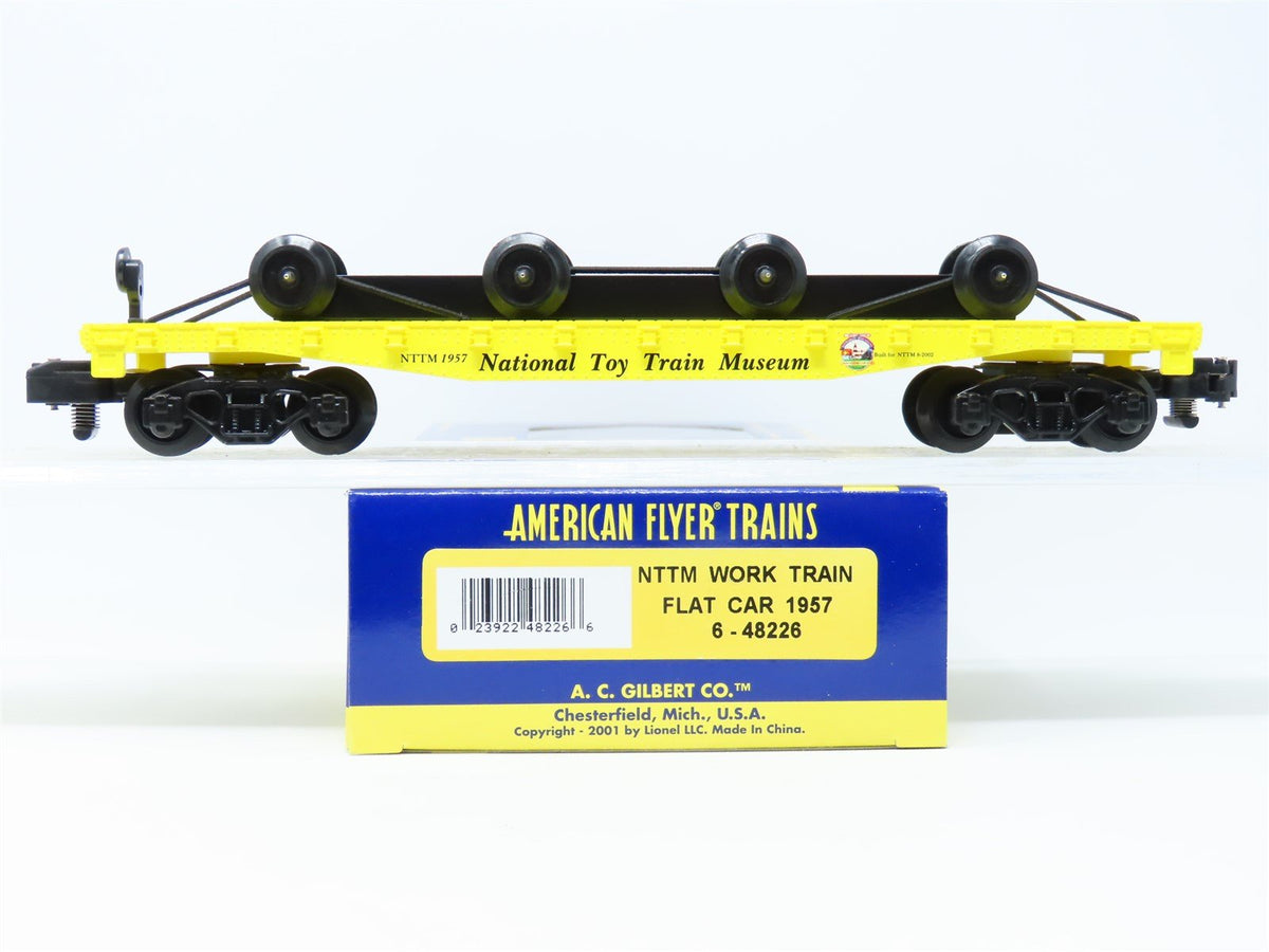 S American Flyer 6-48226 NTTM National Toy Train Museum Work Train Flat Car 1957