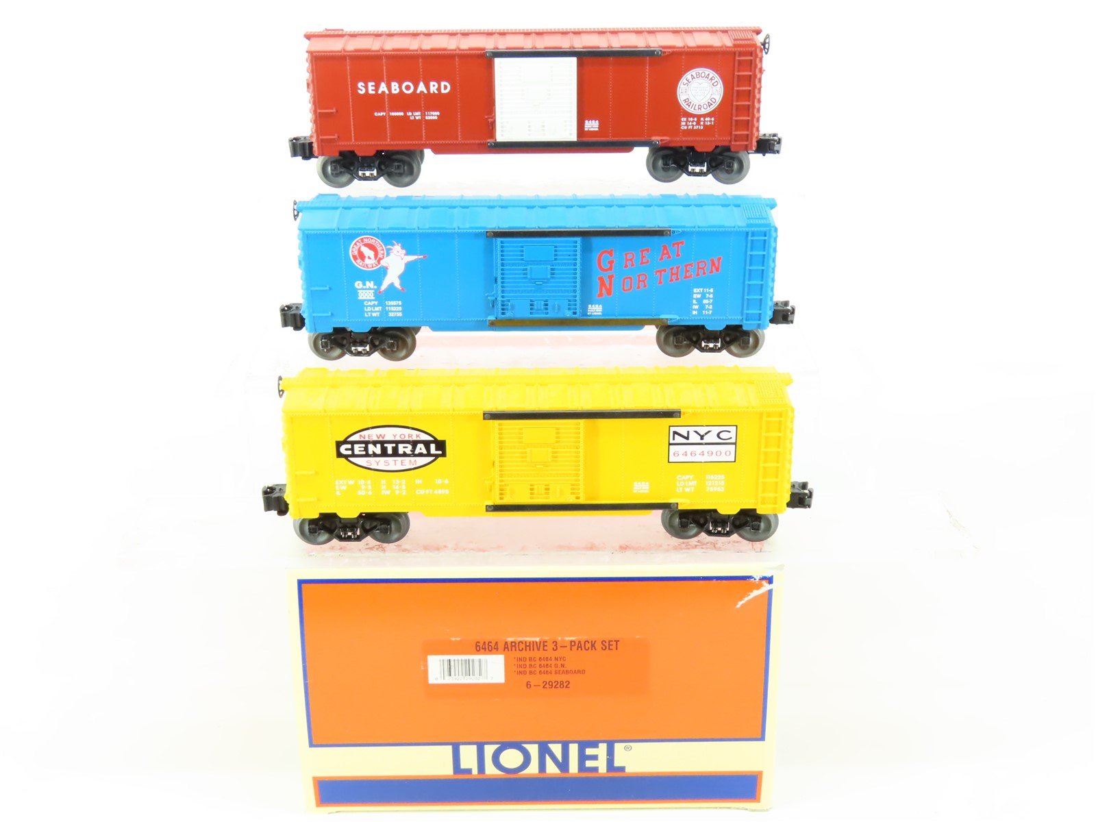 O Gauge 3-Rail Lionel 6-29282 6464 Archive SAL/GN/NYC Boxcar