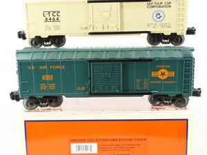 O Gauge 3-Rail Lionel 6-39273 6464 Archive US Air Force/NP/LTCC Boxcar 3-Pack