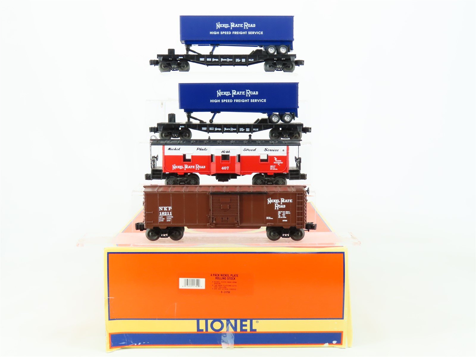 O Gauge 3-Rail Lionel 6-21750 NKP Rolling Stock 4 Car Pack