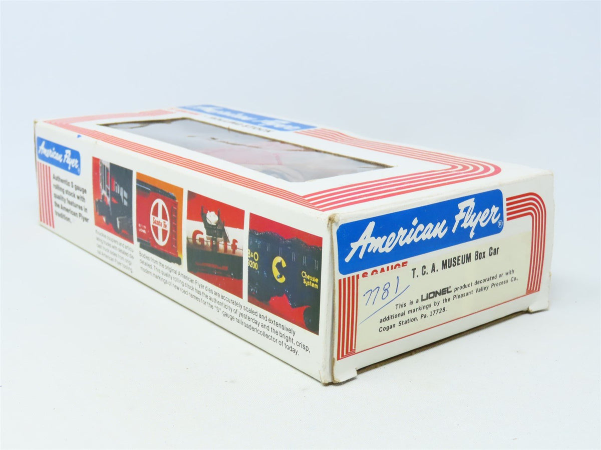 S Scale American Flyer TTM Toy Train Museum Single Door Box Car #7781