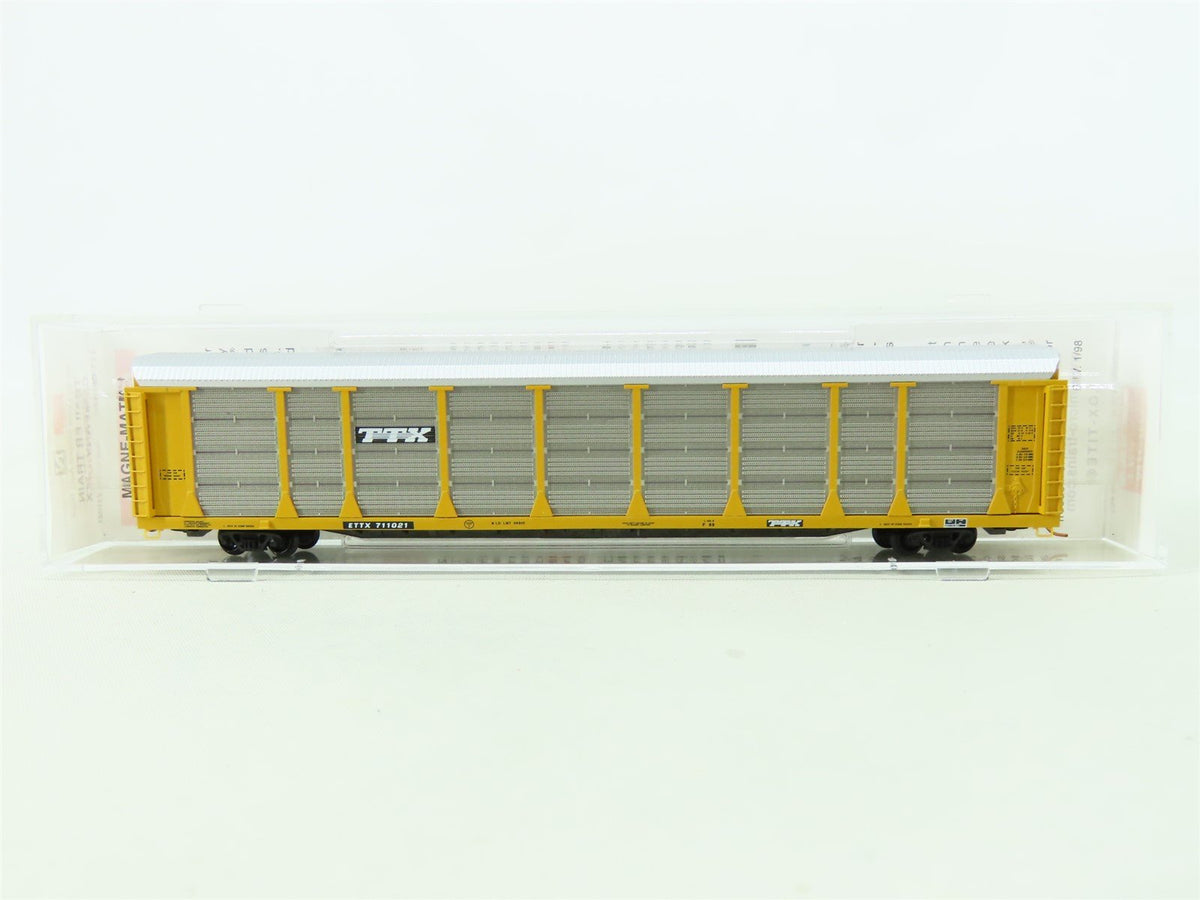 N Micro-Trains MTL 11100020 TTX Trailer Train 89&#39; Tri-Level Auto Rack #711021