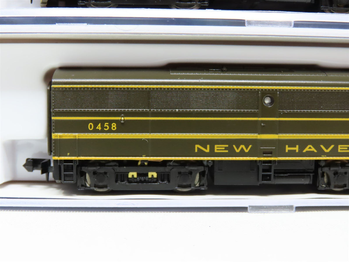 N Scale Life-Like 7449 NH New Haven ALCO FA1/FB1 Diesel Set #0408/0458