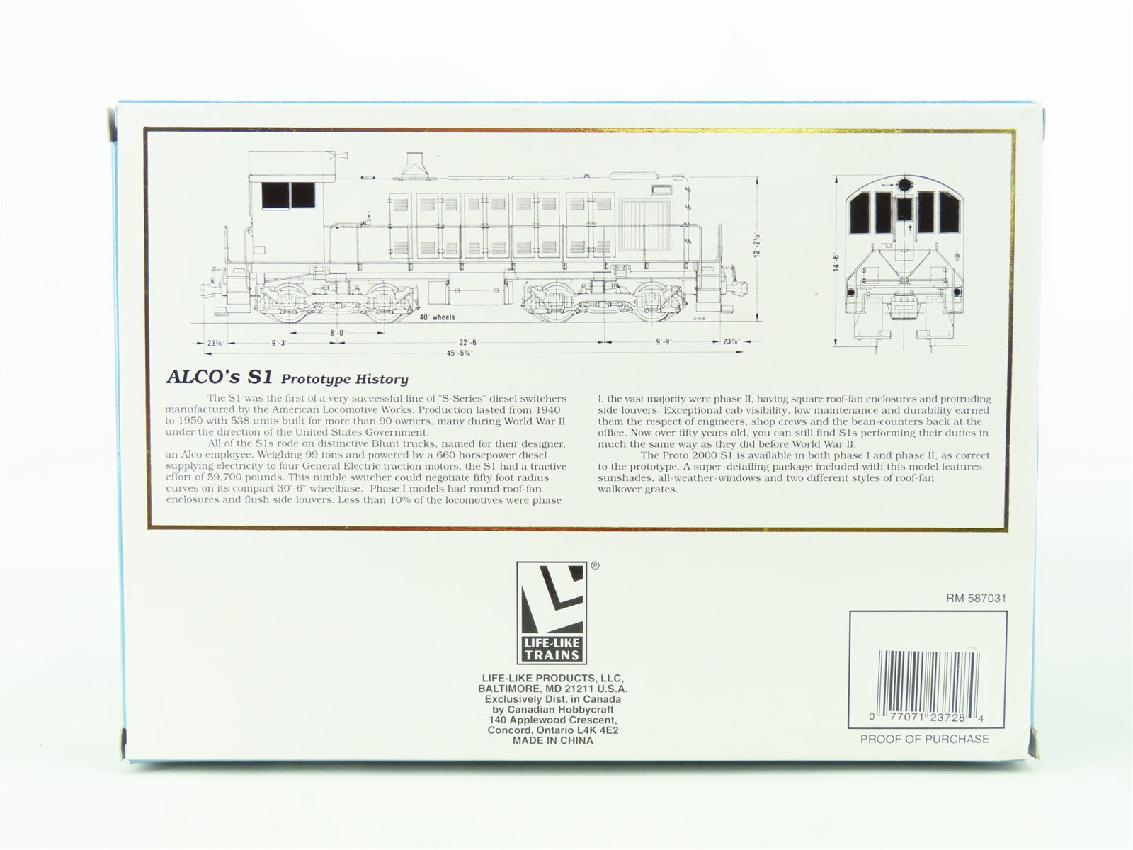 HO Scale Proto 2000 23728 MEC Maine Central S1 Diesel Switcher #955 - DCC Ready
