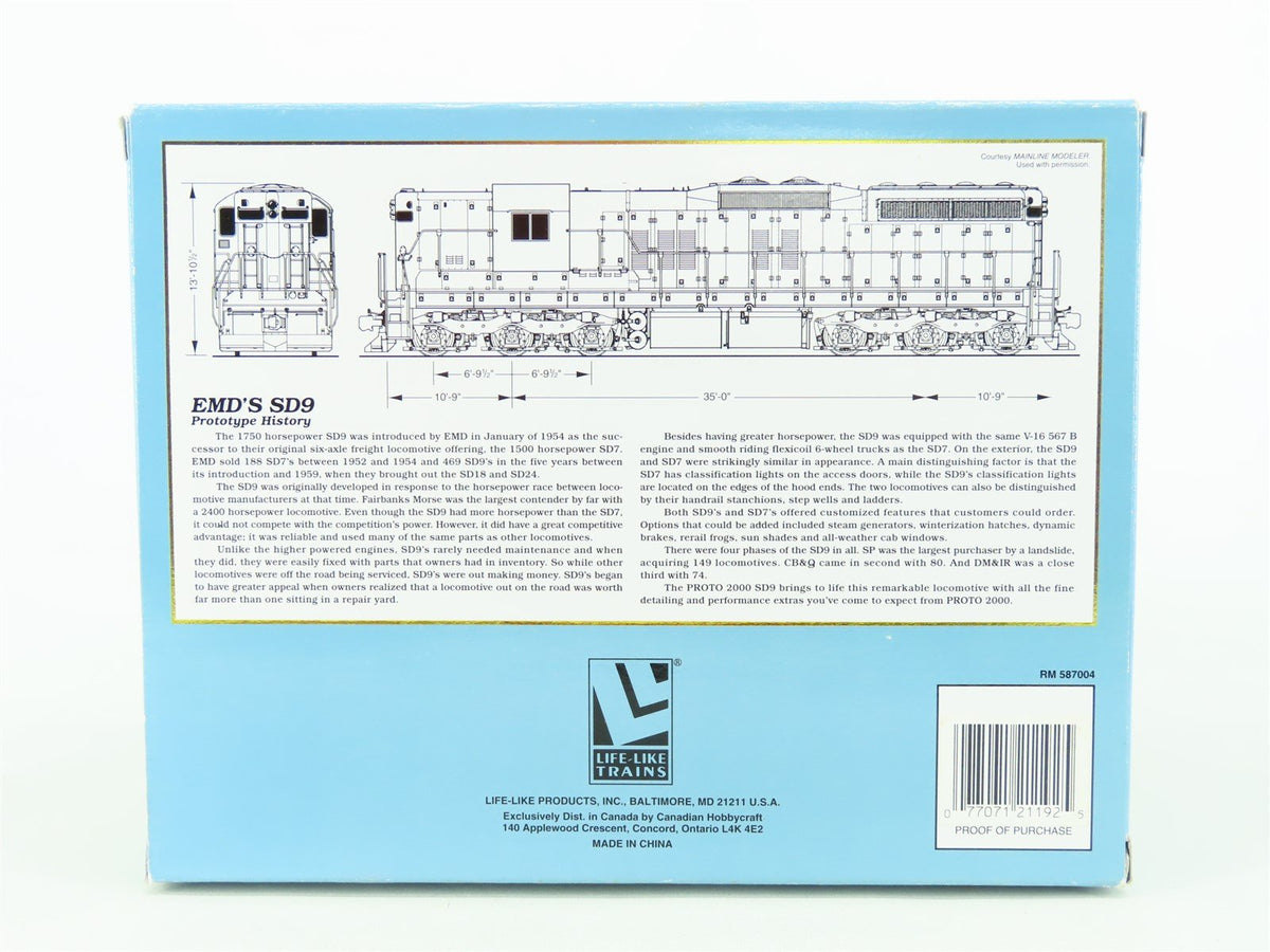 HO Scale Proto 2000 21192 PRR Pennsylvania EMD SD9 Diesel #7603 - DCC Ready