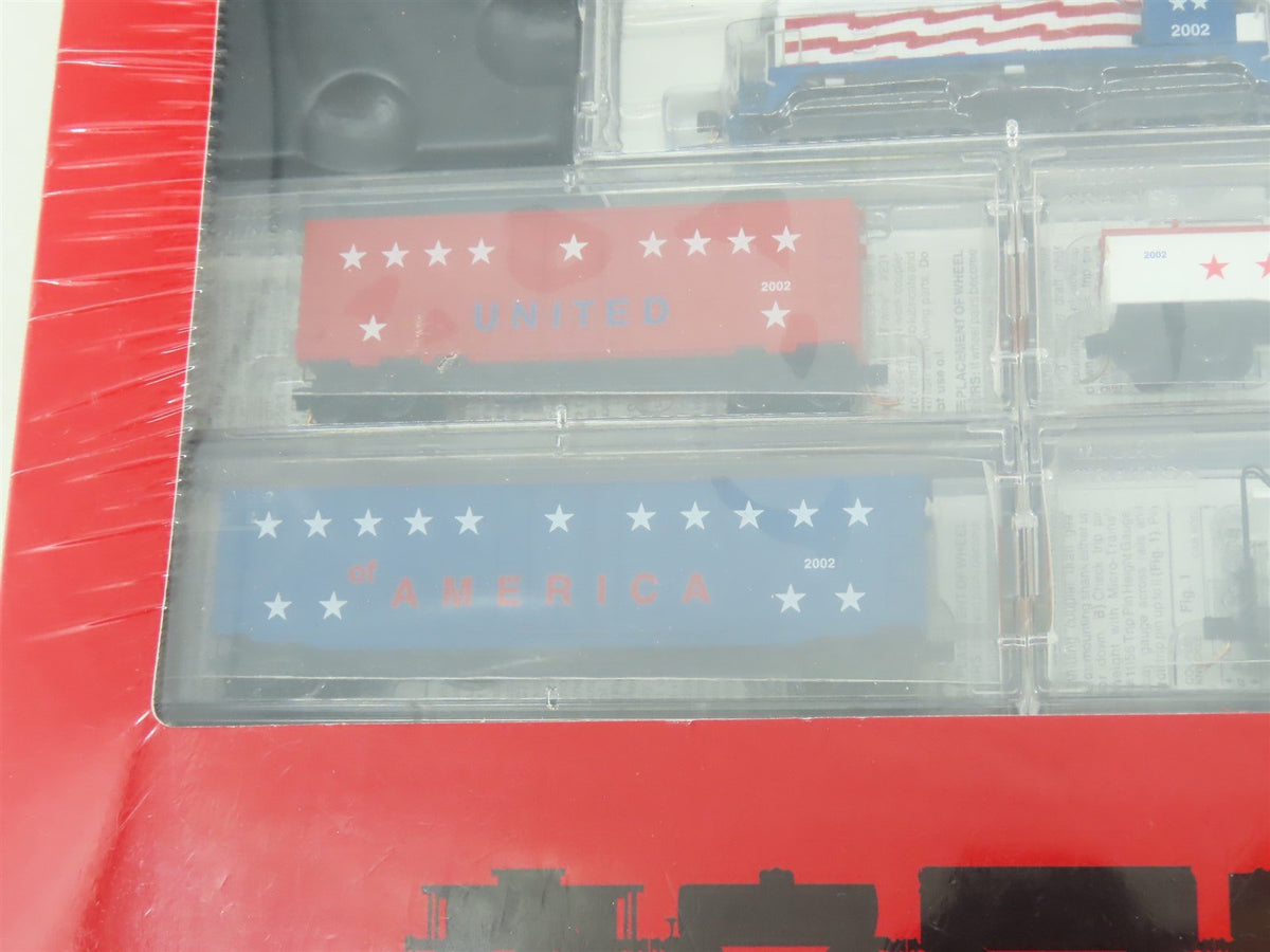 N Micro-Trains MTL 1512 &quot;Patriotic Train&quot; EMD SW9 Diesel Freight Set - Sealed