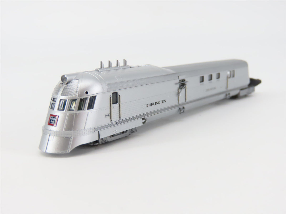 N Scale Con-Cor 001-8731 CB&amp;Q Burlington Pioneer Zephyr 3-Unit Train Set