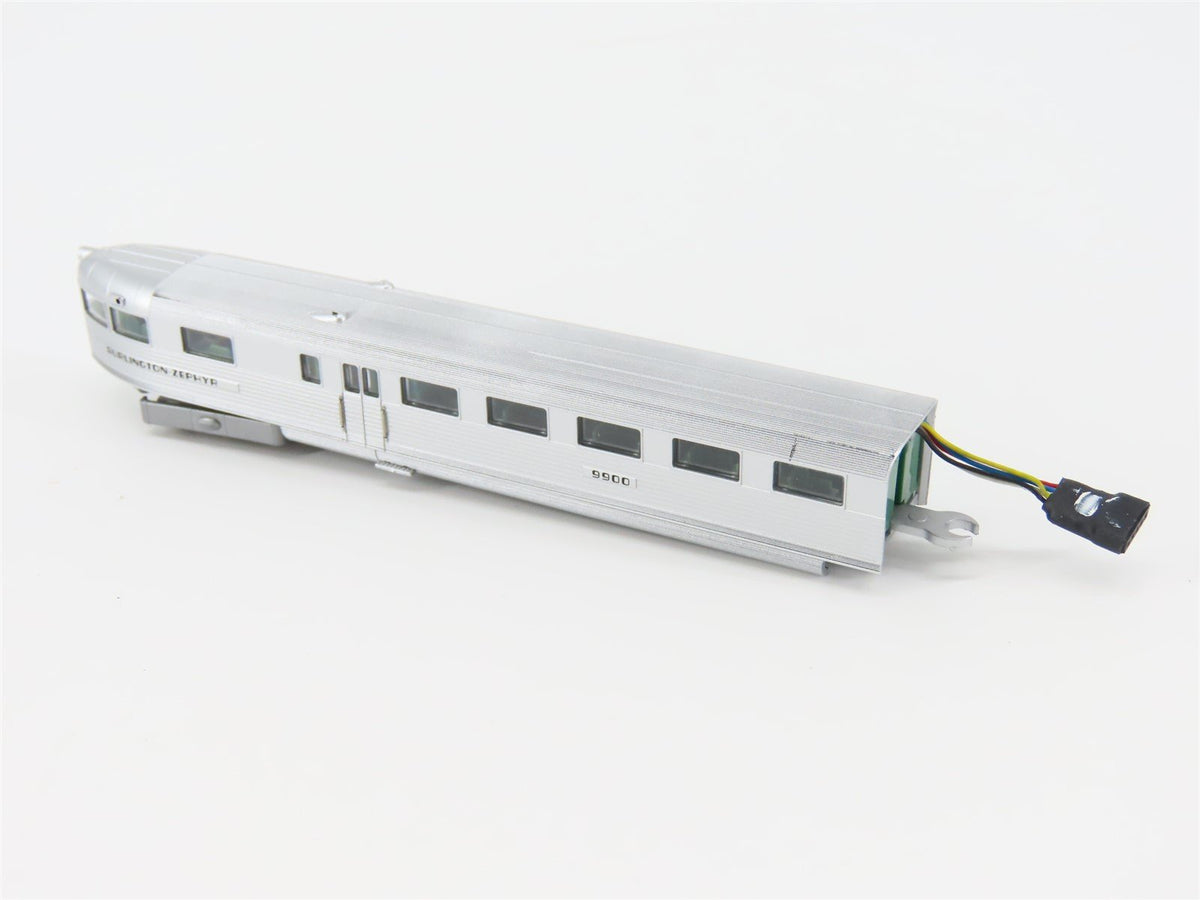 N Scale Con-Cor 001-8731 CB&amp;Q Burlington Pioneer Zephyr 3-Unit Train Set