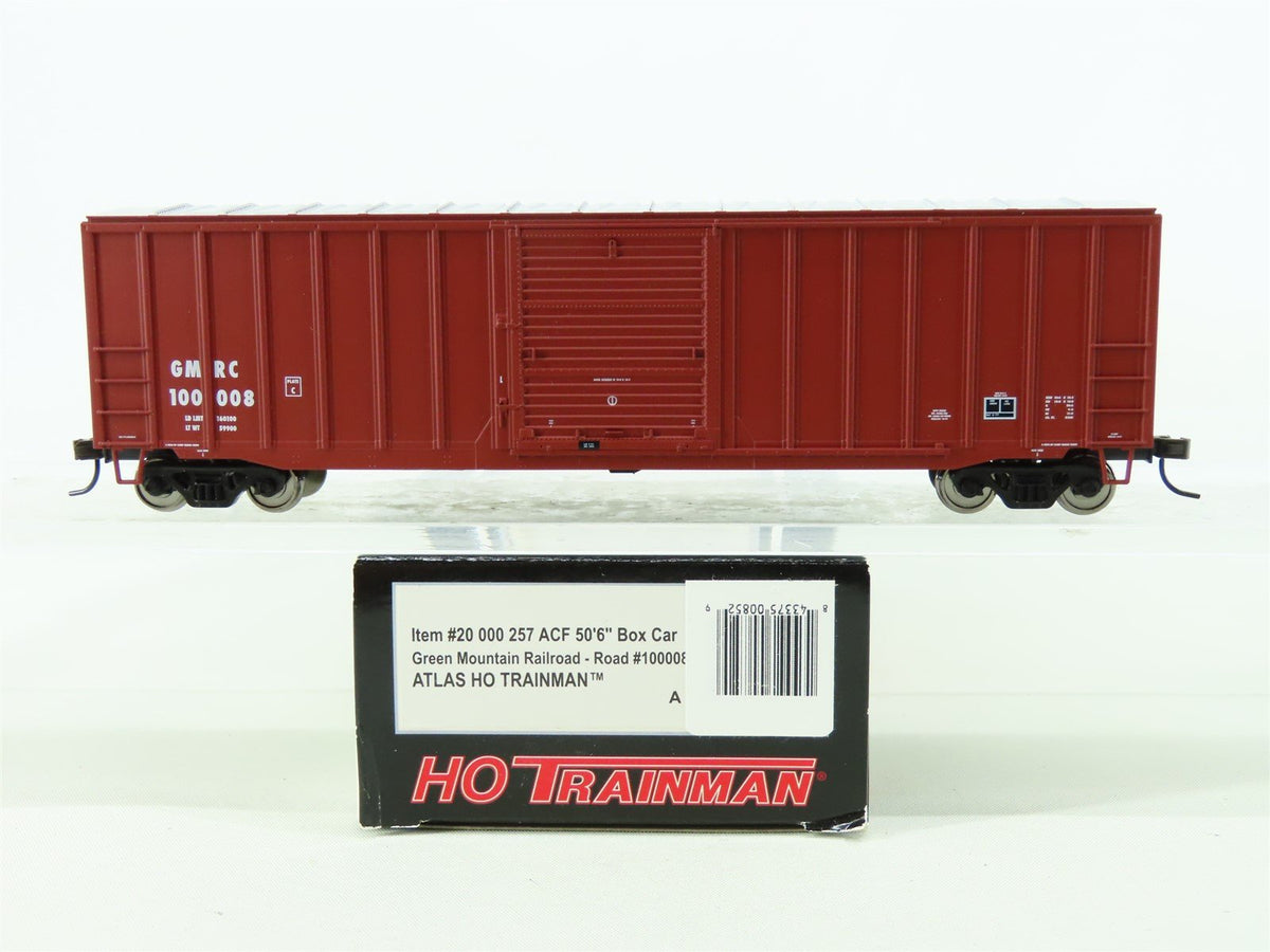 HO Scale Atlas Trainman 20000257 GMRC Green Mountain Railroad Box Car #100008