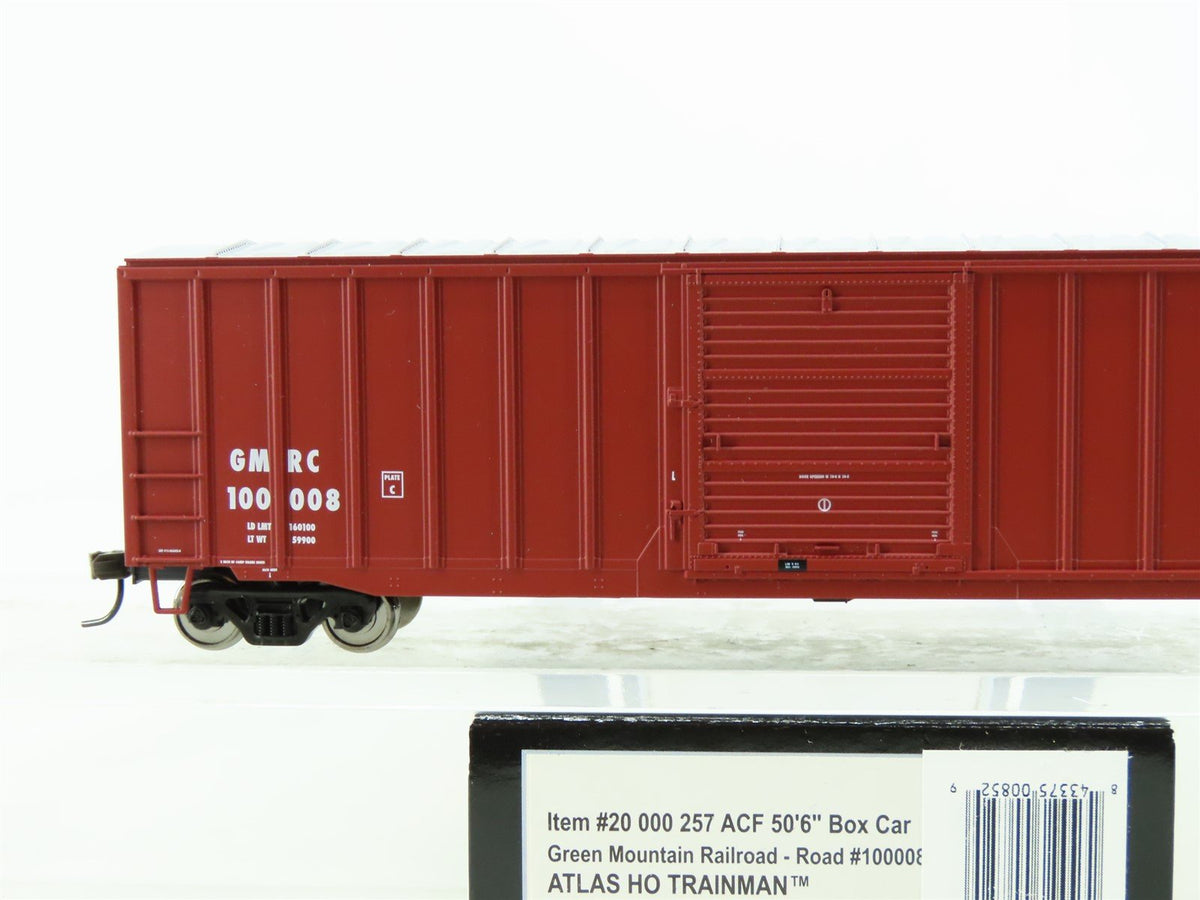 HO Scale Atlas Trainman 20000257 GMRC Green Mountain Railroad Box Car #100008